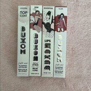 Buxom Lip Polish Collection - Crystal, Sugar, Krystal, Clair
